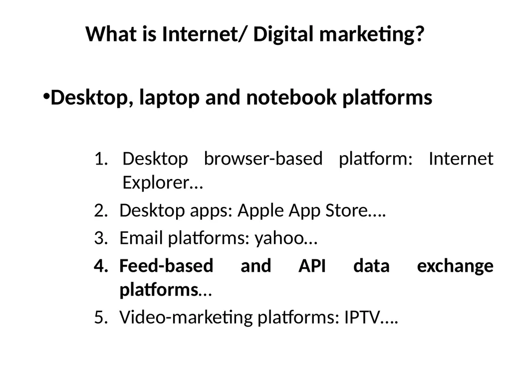 Digital Marketing Digital marketing fundamentals: - slide 24 of 41