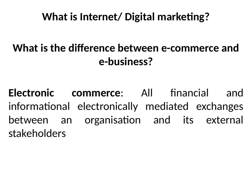 Digital Marketing Digital marketing fundamentals: - slide 37 of 41
