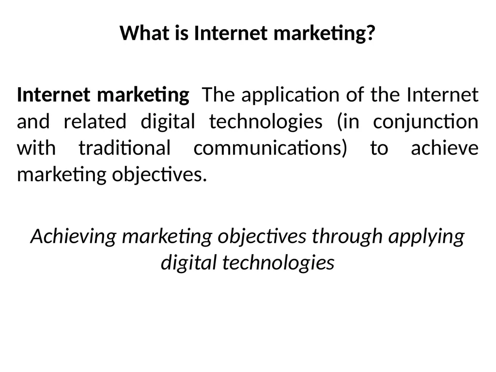 Digital Marketing Digital marketing fundamentals: - slide 2 of 41