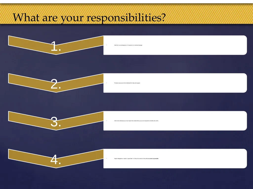 Truman Campus Security Authority Training Goal and - slide 8 of 25