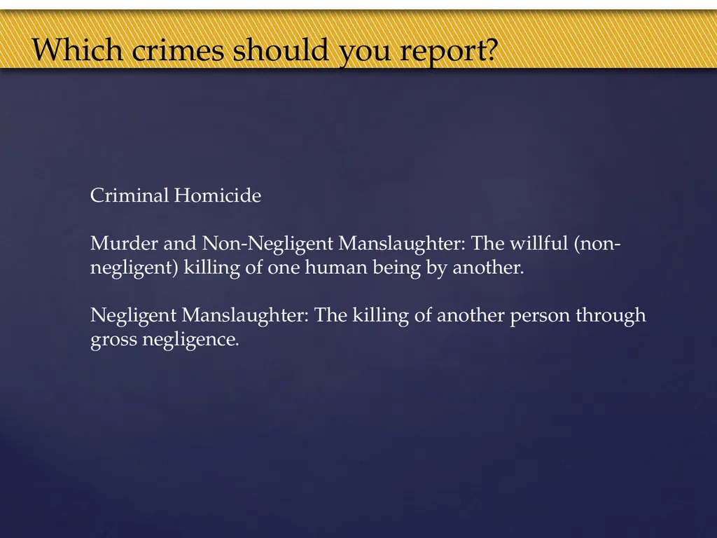 Truman Campus Security Authority Training Goal and - slide 10 of 25