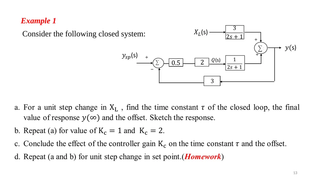 Process Control Course II Lecture 4 The - slide 13 of 19
