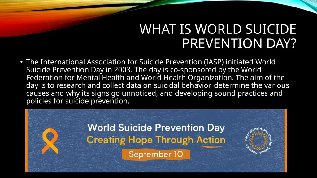What is suicide? What is world suicide prevention - slide 3 of 12