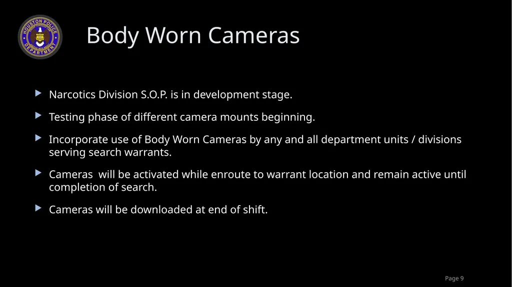 HPD Narcotics Division Overview Chief art acevedo - slide 9 of 10