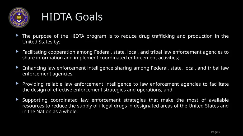 HPD Narcotics Division Overview Chief art acevedo - slide 5 of 10
