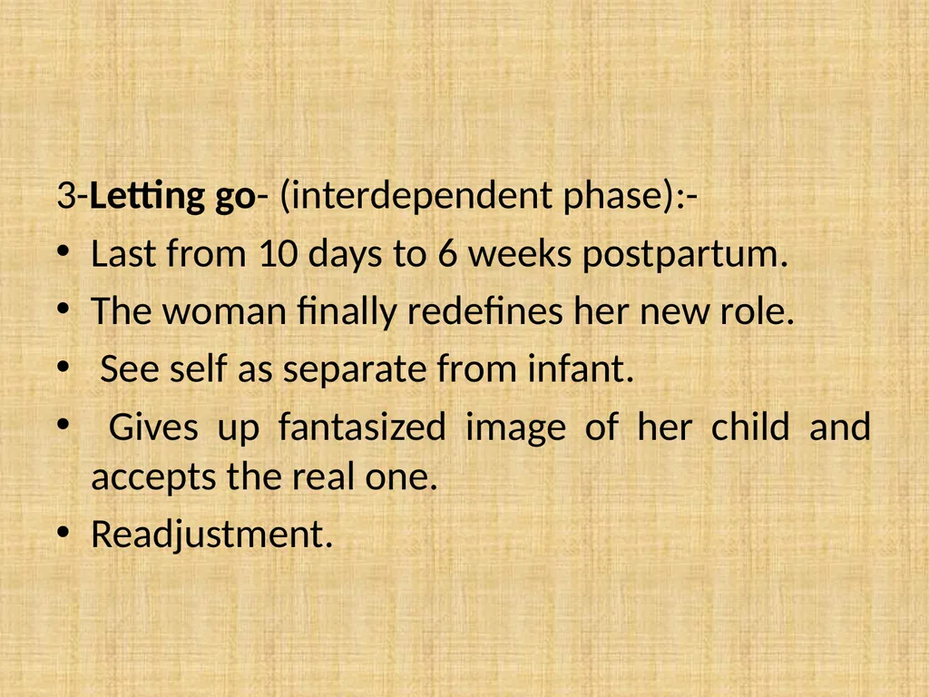 psychological complication, post-partum blues, - slide 7 of 36