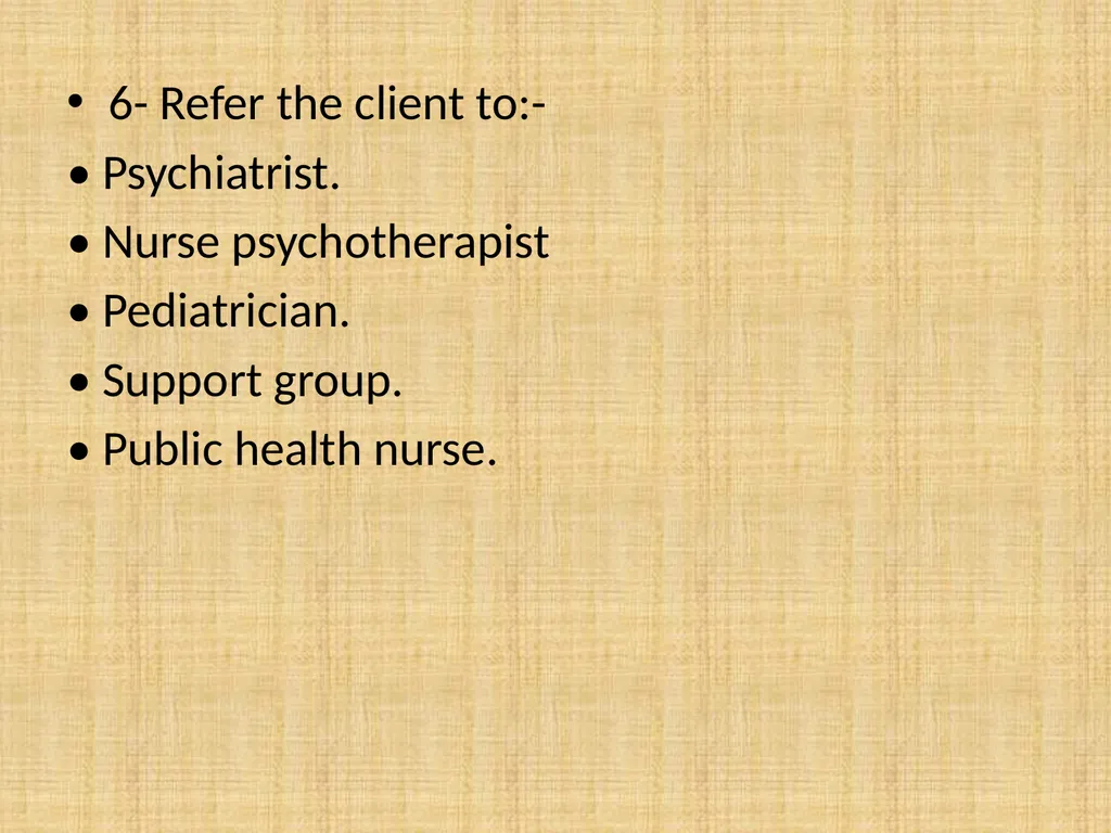 psychological complication, post-partum blues, - slide 31 of 36