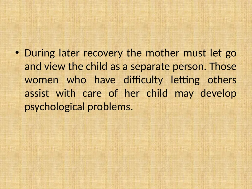 psychological complication, post-partum blues, - slide 3 of 36
