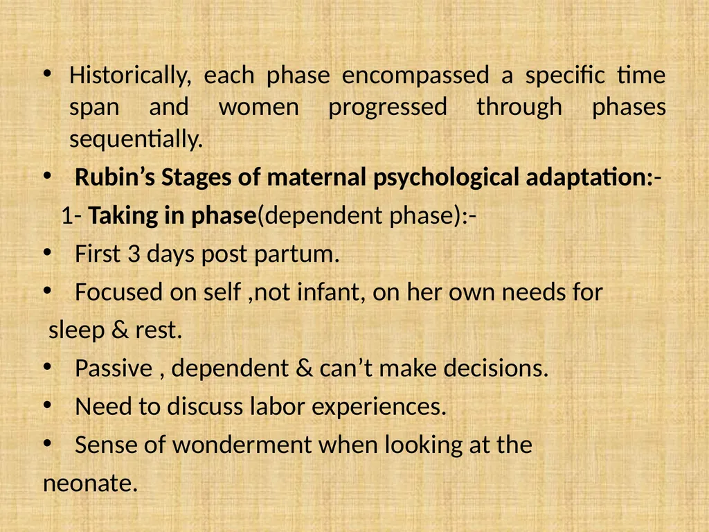 psychological complication, post-partum blues, - slide 5 of 36