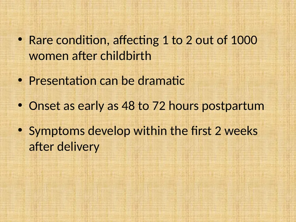 psychological complication, post-partum blues, - slide 25 of 36