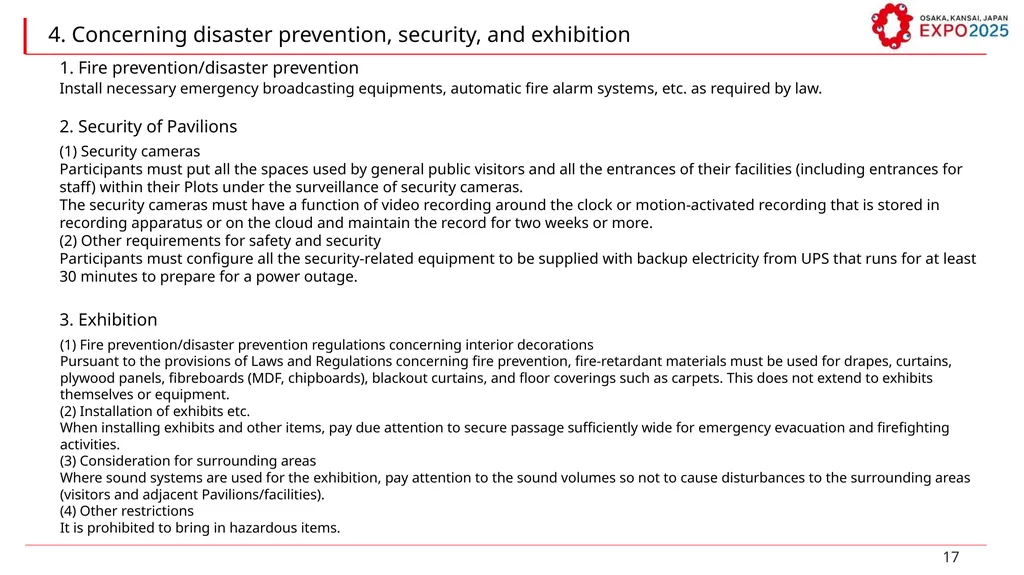 W Guidelines for Pavilion Modules (Type X) - slide 17 of 20