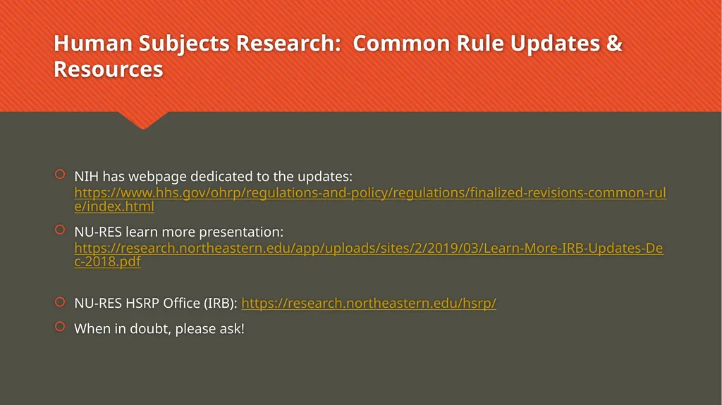 Learn More: Regulatory Updates Amanda R. Humphrey - slide 20 of 24