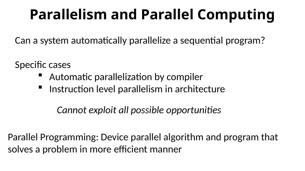 COL380: Introduction to Parallel & Distributed - slide 9 of 20