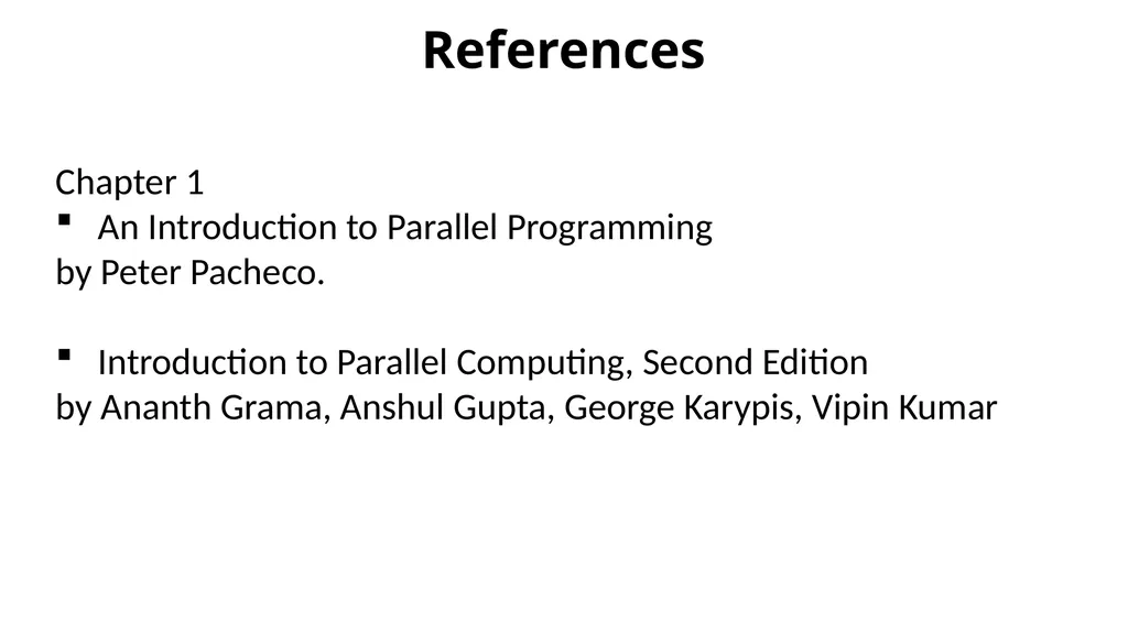 COL380: Introduction to Parallel & Distributed - slide 20 of 20