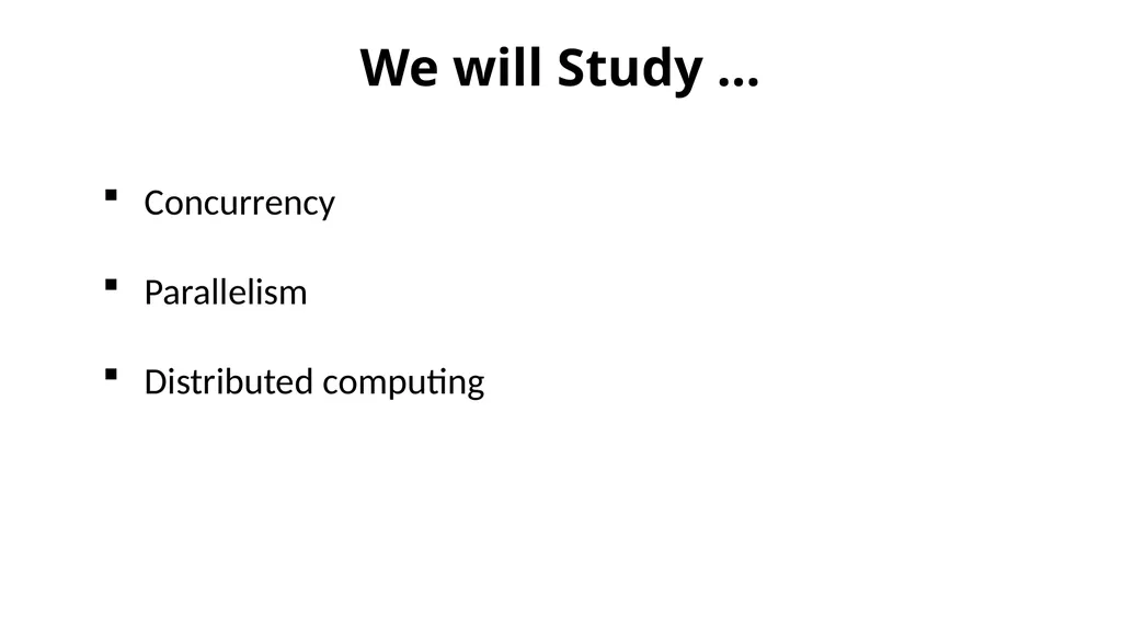 COL380: Introduction to Parallel & Distributed - slide 2 of 20