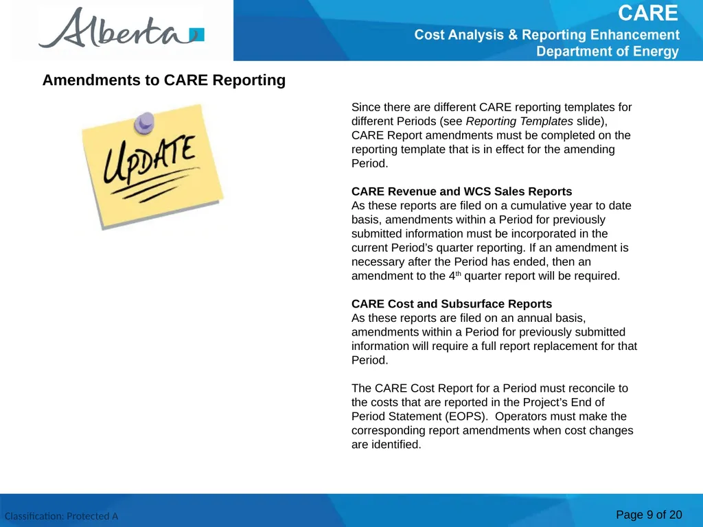 Welcome! To the Cost Analysis Reporting - slide 9 of 20