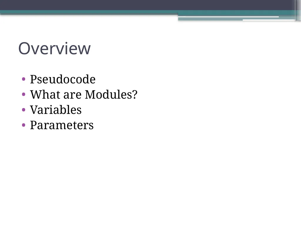 Sequences, Modules and Variables David Millard - slide 2 of 22