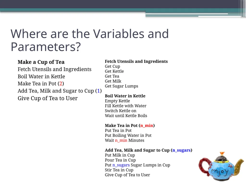 Sequences, Modules and Variables David Millard - slide 21 of 22
