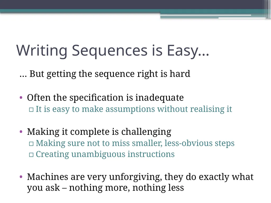 Sequences, Modules and Variables David Millard - slide 10 of 22