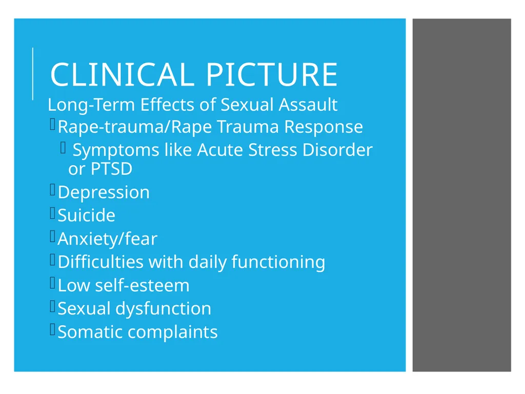 Sexual Assault Chapter 29 Sexual Assault and - slide 11 of 37