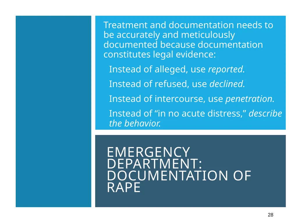 Sexual Assault Chapter 29 Sexual Assault and - slide 28 of 37
