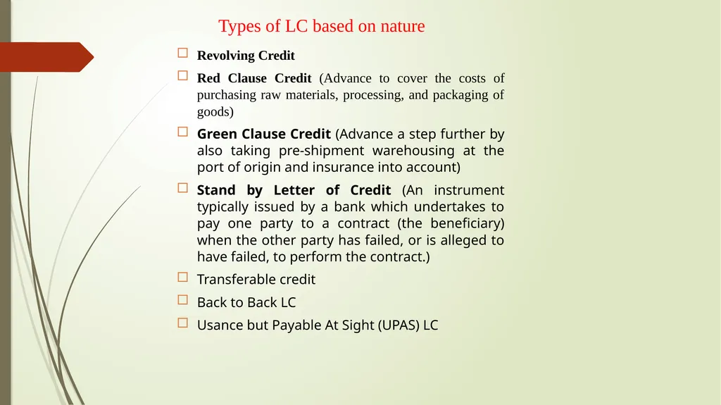 Foreign Trade Financing: Import Financing Prepared - slide 3 of 14