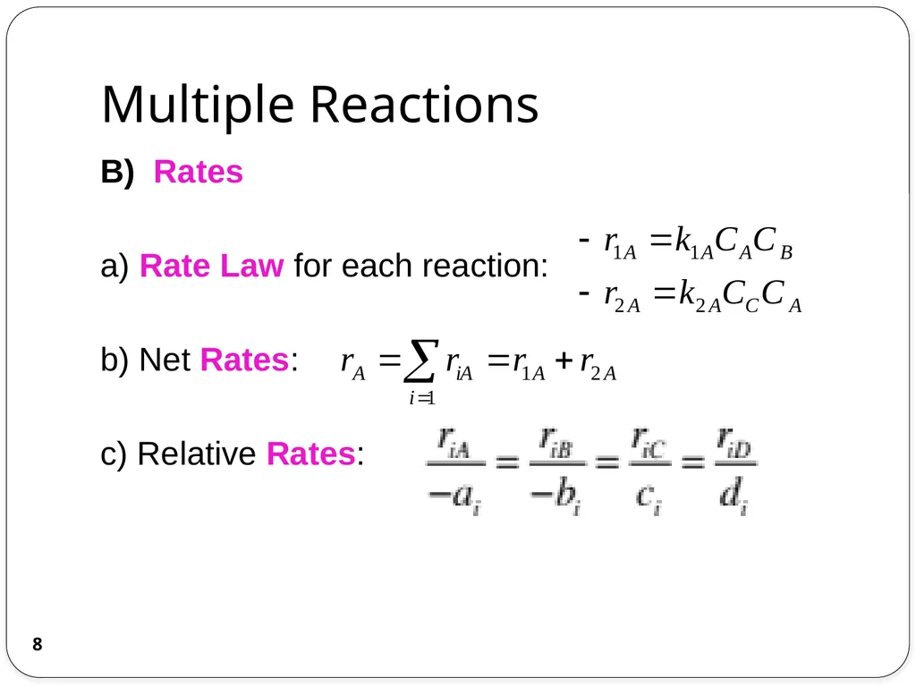 Chemical Reaction Engineering (CRE) is the field - slide 8 of 33