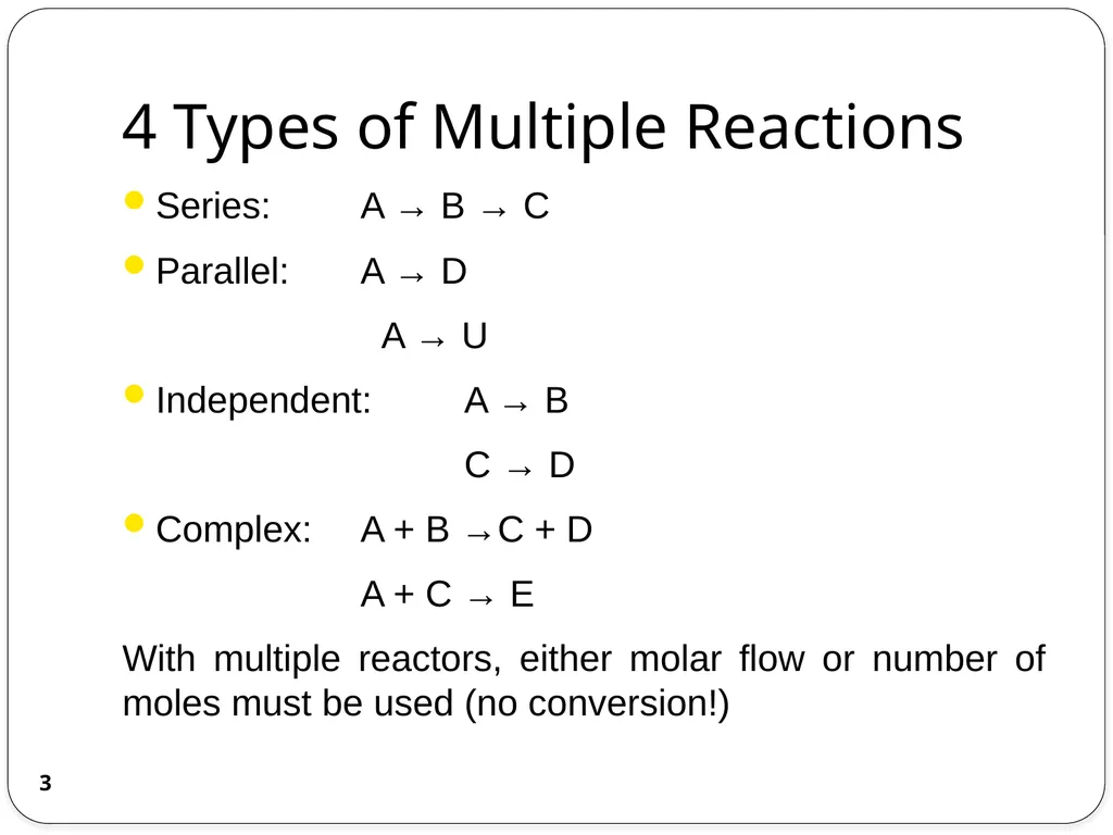 Chemical Reaction Engineering (CRE) is the field - slide 3 of 33