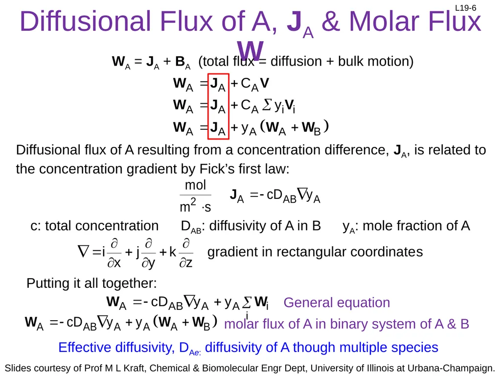 1. Mass transfer of A to surface 2. Diffusion of - slide 6 of 18