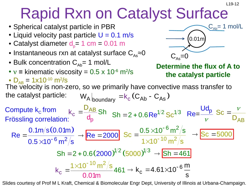 1. Mass transfer of A to surface 2. Diffusion of - slide 12 of 18