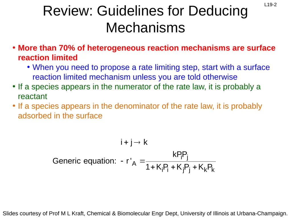 1. Mass transfer of A to surface 2. Diffusion of - slide 2 of 18