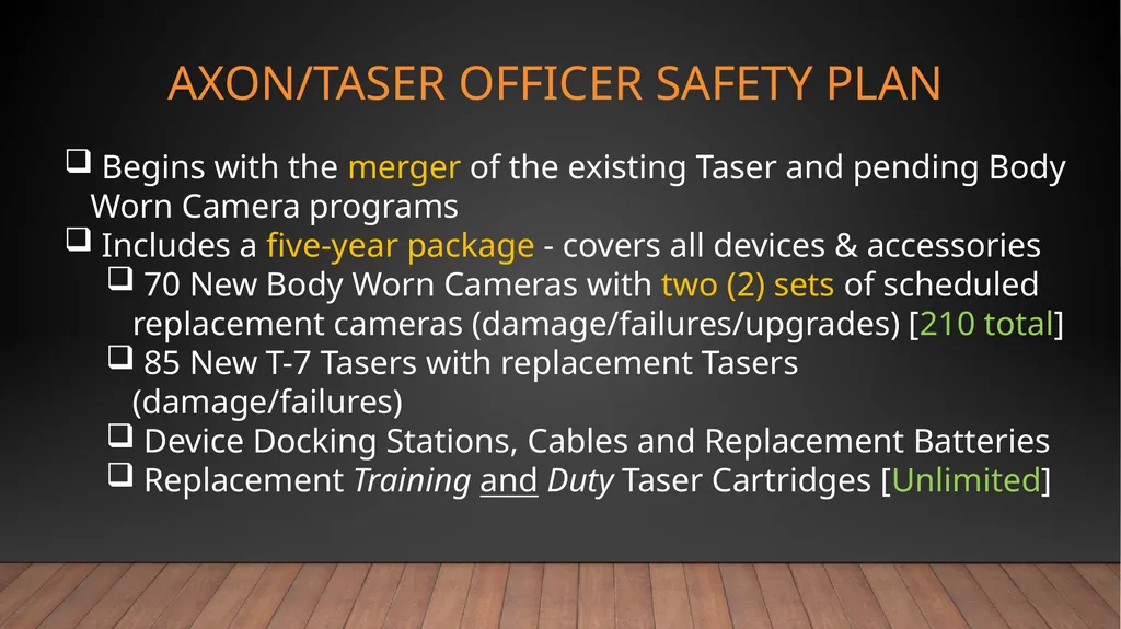 Body Worn Camera 2021 Program recommendation Dover - slide 17 of 26