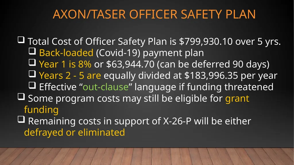 Body Worn Camera 2021 Program recommendation Dover - slide 20 of 26