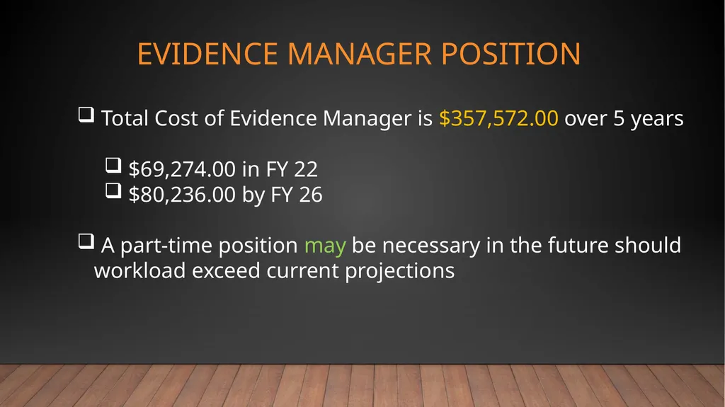 Body Worn Camera 2021 Program recommendation Dover - slide 21 of 26