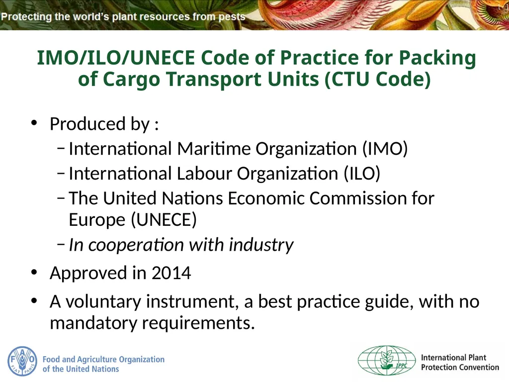 Sea Containers Task Force Update IPPC Secretariat - slide 8 of 20