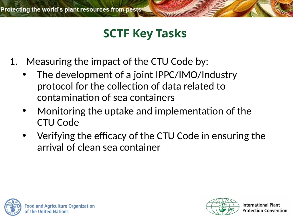 Sea Containers Task Force Update IPPC Secretariat - slide 14 of 20