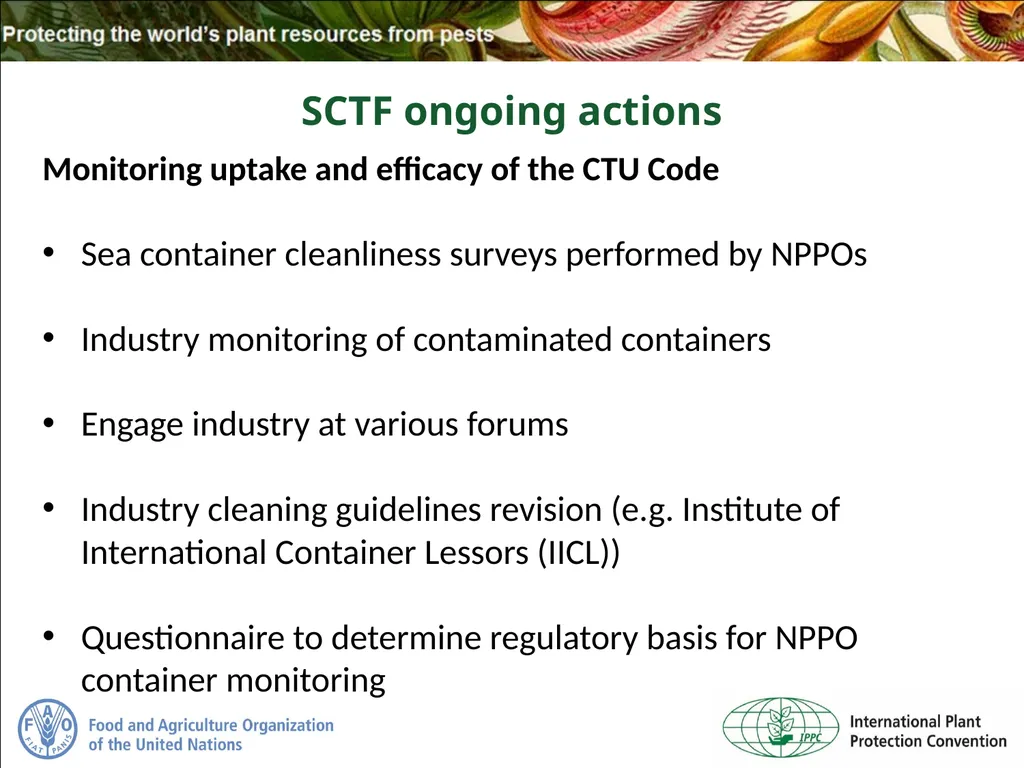 Sea Containers Task Force Update IPPC Secretariat - slide 17 of 20