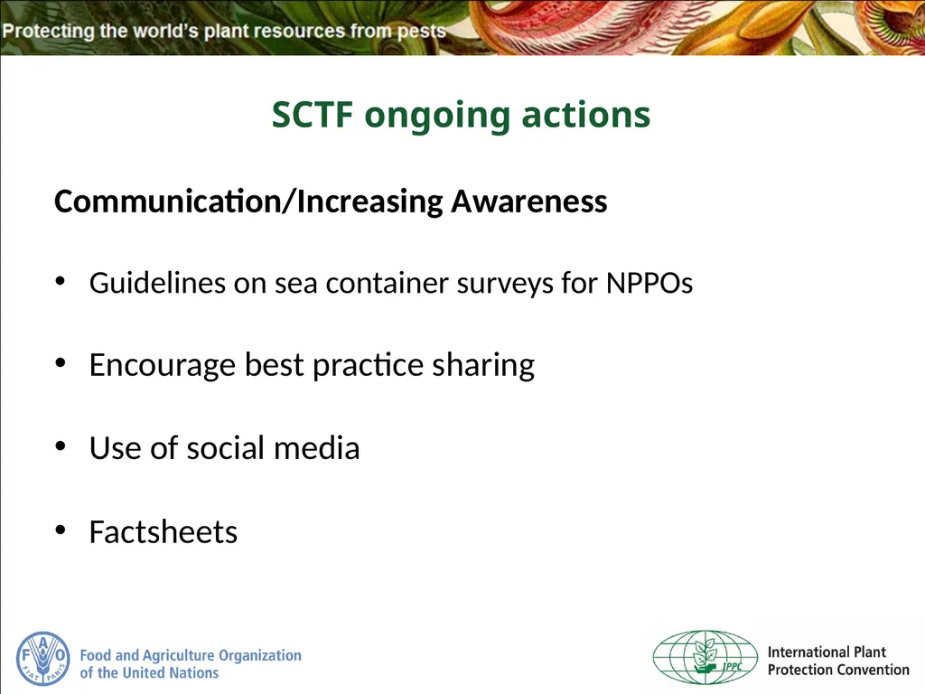Sea Containers Task Force Update IPPC Secretariat - slide 18 of 20