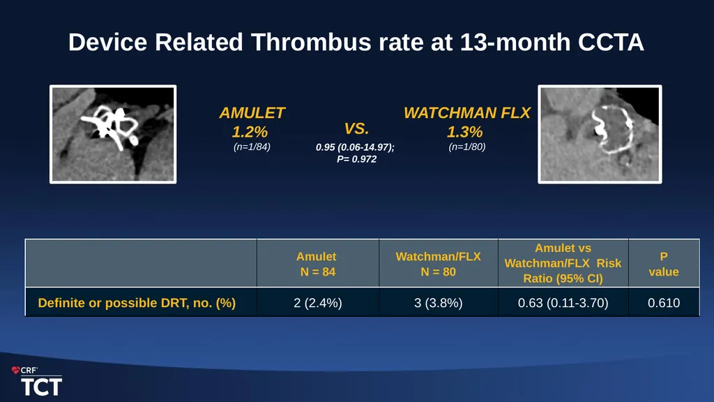 One-Year Outcomes after Amulet or Watchman/FLX - slide 11 of 15