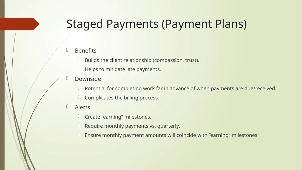Setting and Collecting Fees Presented by: Becki - slide 8 of 13