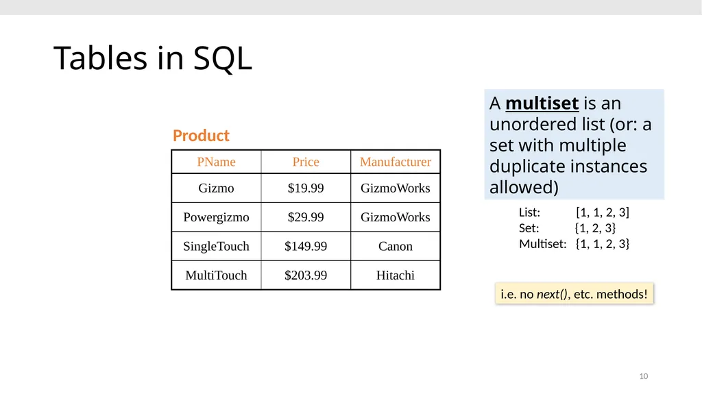 CS639: Data Management for Data Science Lecture 4: - slide 10 of 76