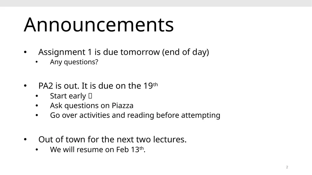 CS639: Data Management for Data Science Lecture 4: - slide 2 of 76