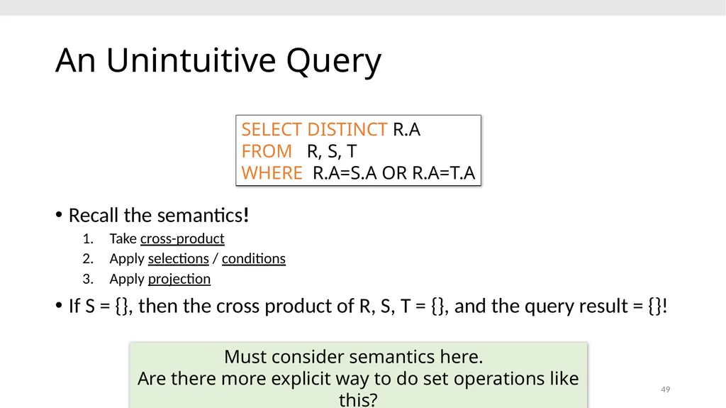 CS639: Data Management for Data Science Lecture 4: - slide 49 of 76