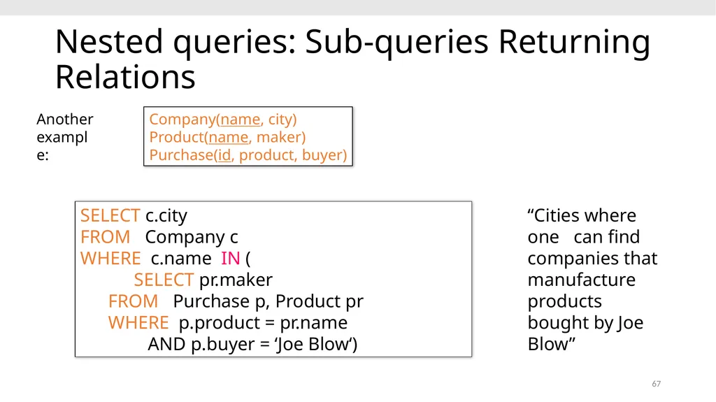 CS639: Data Management for Data Science Lecture 4: - slide 67 of 76