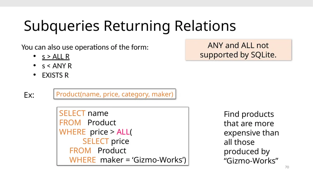 CS639: Data Management for Data Science Lecture 4: - slide 70 of 76