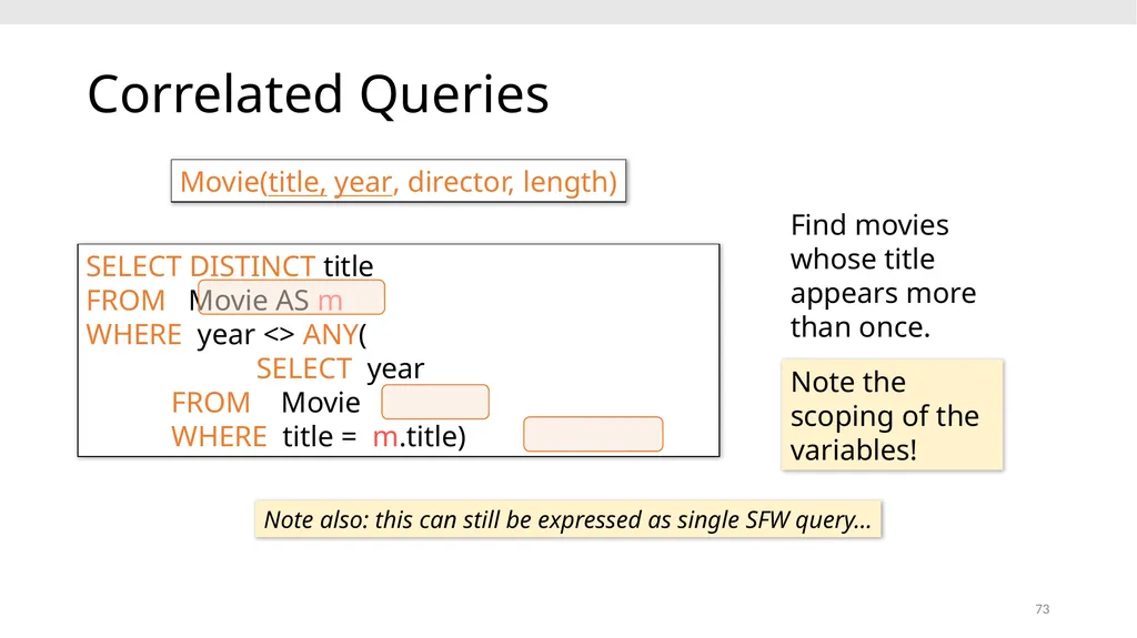 CS639: Data Management for Data Science Lecture 4: - slide 73 of 76