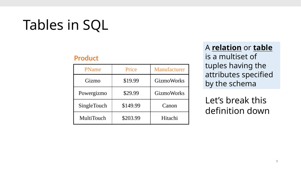 CS639: Data Management for Data Science Lecture 4: - slide 9 of 76