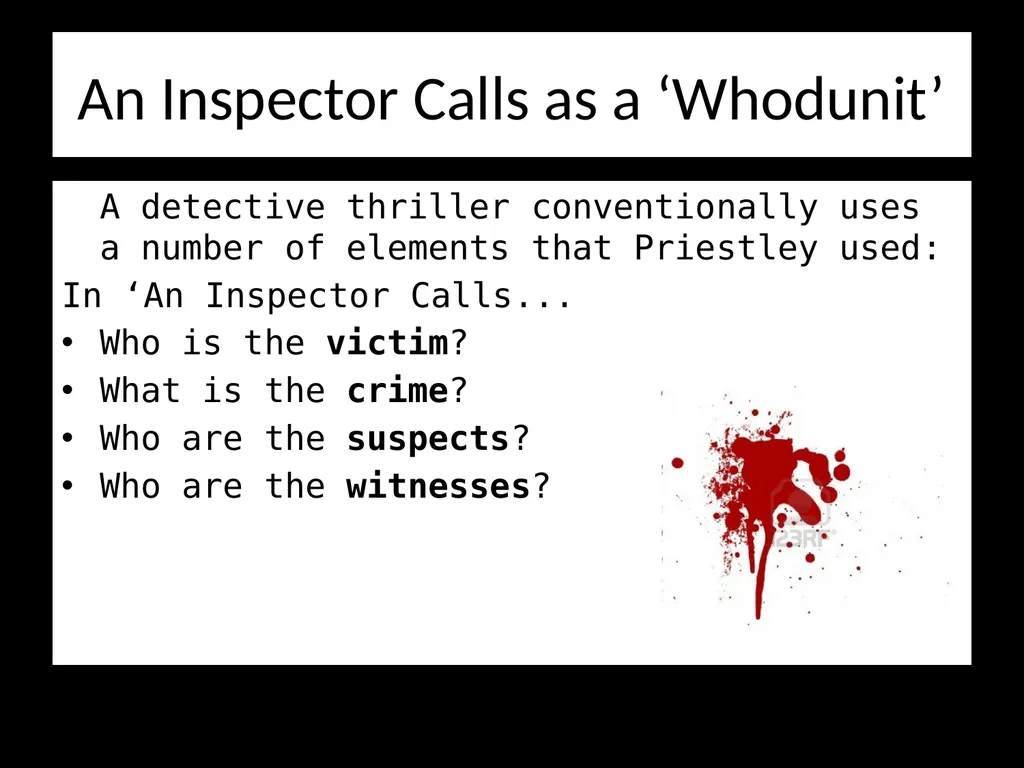 Structure and Genre What genres could ‘An - slide 3 of 10