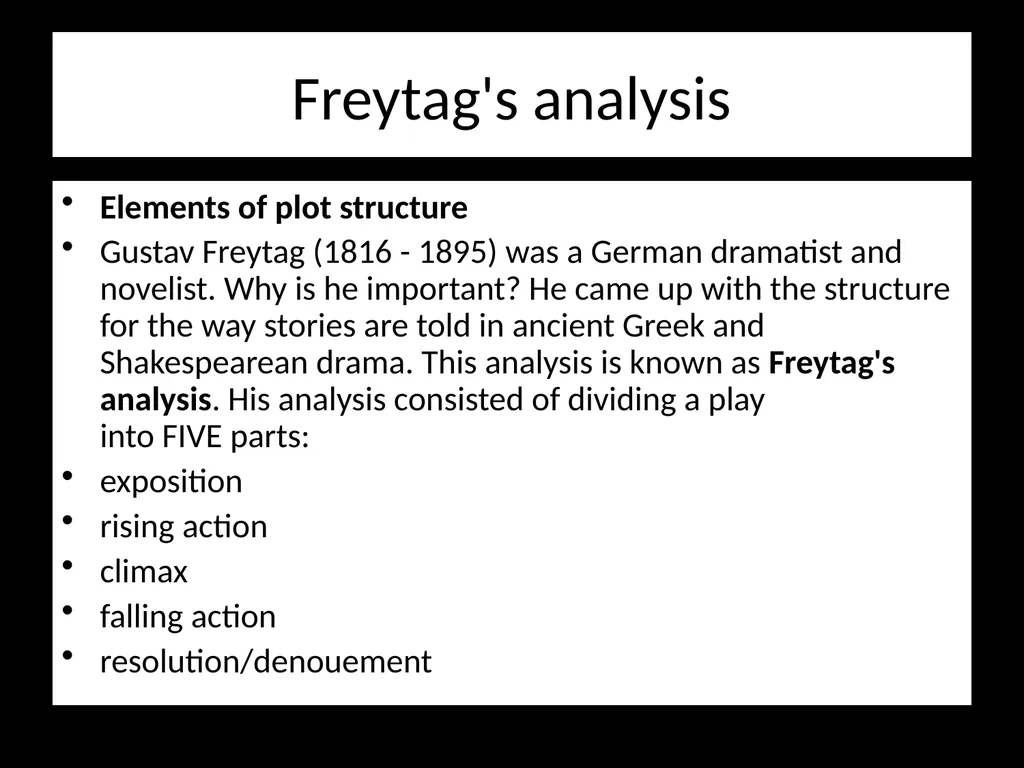 Structure and Genre What genres could ‘An - slide 6 of 10