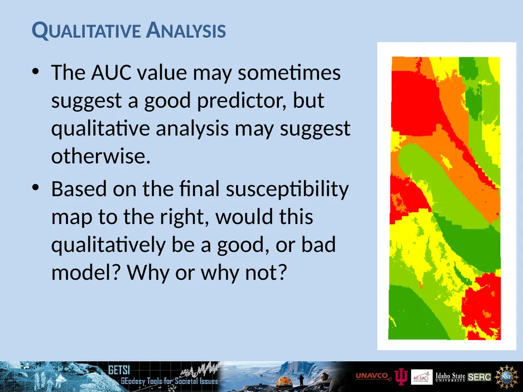 Quantitative & Qualitative Assessment ROC Curve - slide 13 of 13